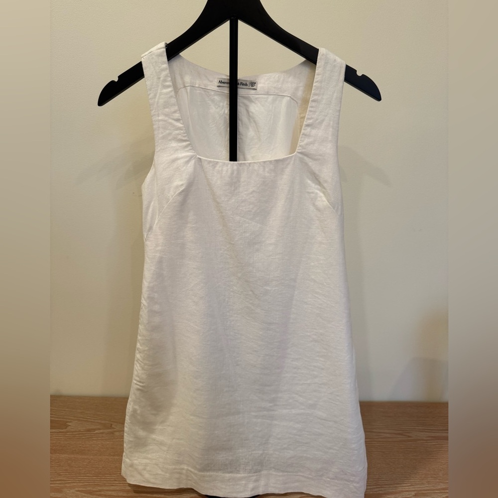 White Linen Dress